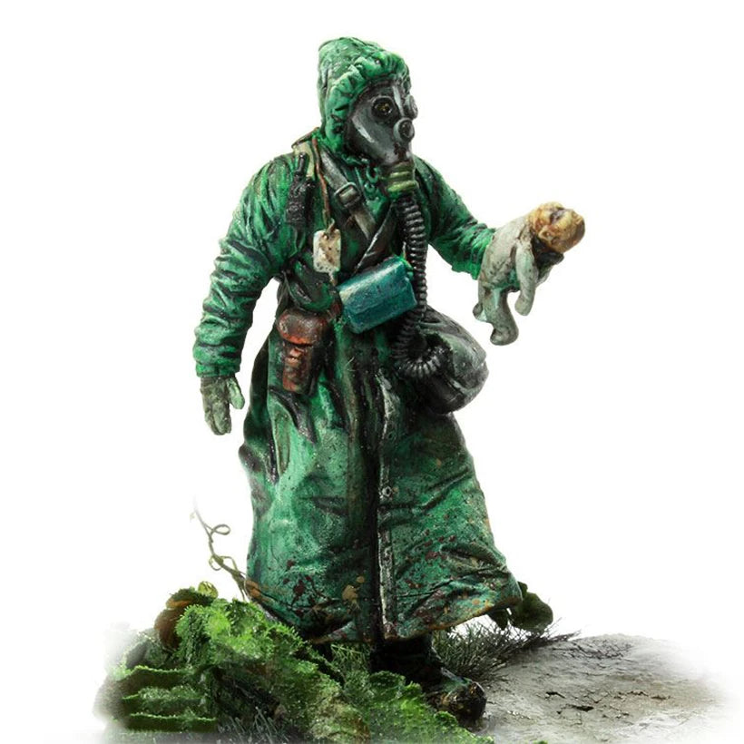 1/35 Medieval Dark Fantasy Warrior, Resin Model Figure Kit, Unassembled and Unpainted