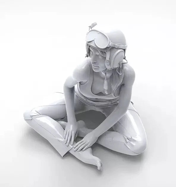 1/35 Post-Apocalyptic Survivor, Resin Model Figure Kit, Sci-Fi Theme, Unassembled and Unpainted