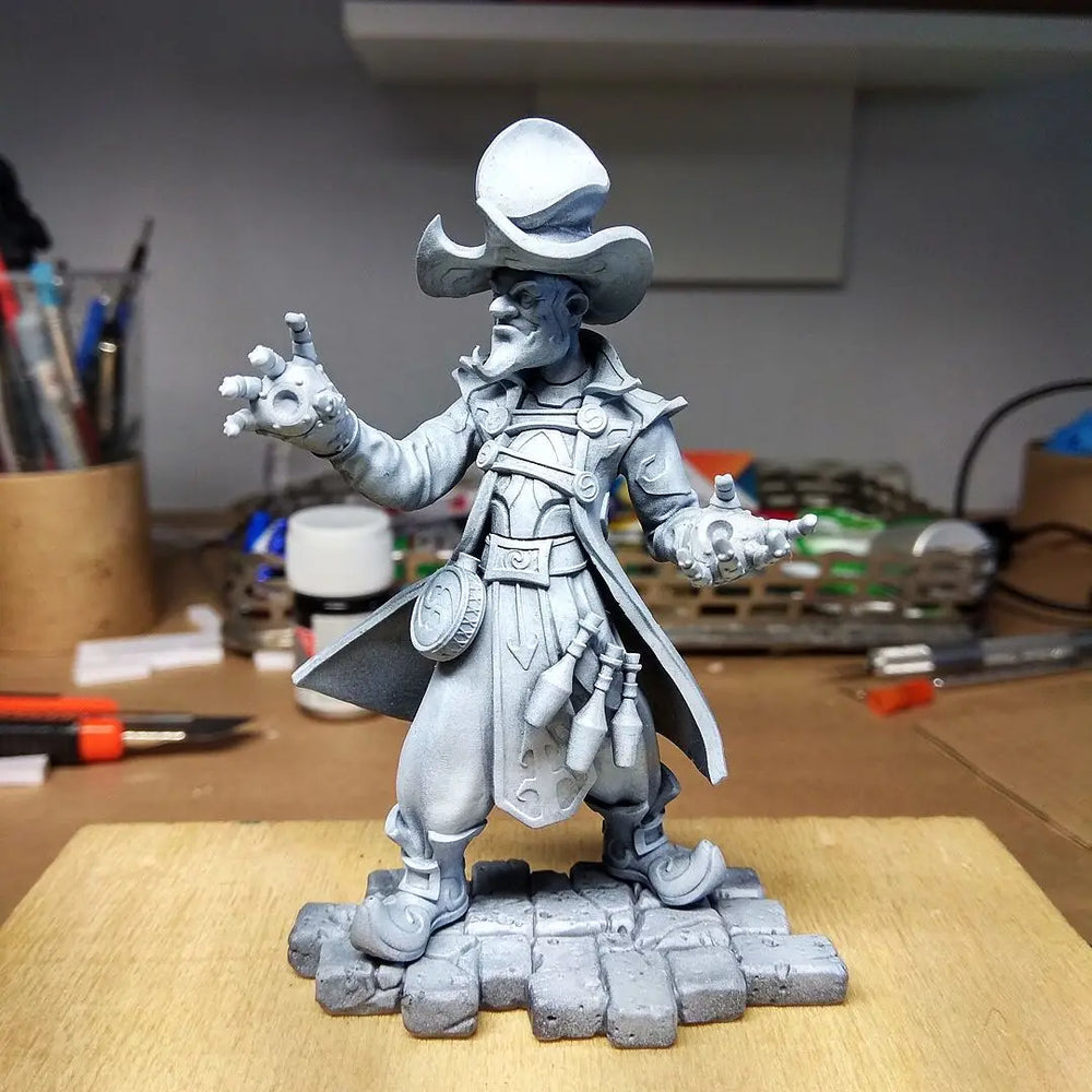 75mm Swashbuckler Pirate, Resin Model Figure Kit, Fantasy Theme, Unassembled and Unpainted