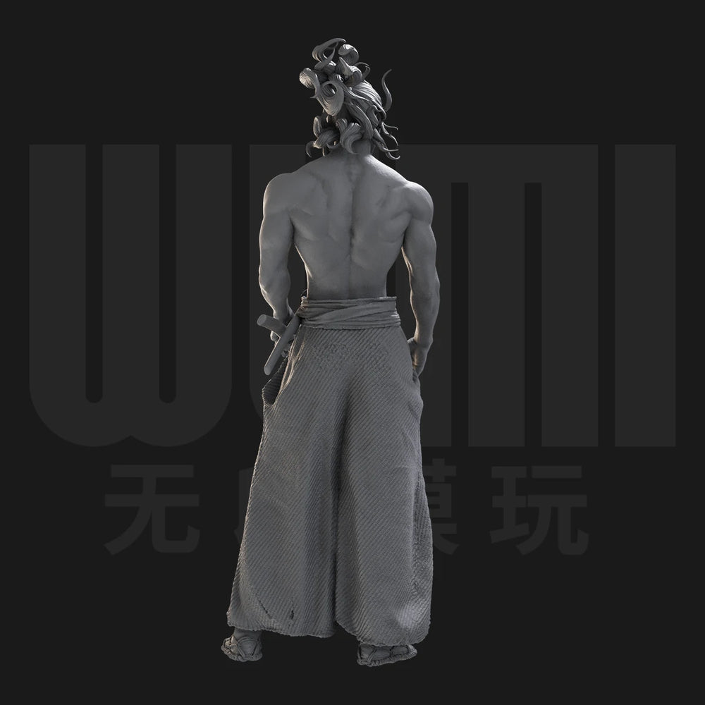 1/24 Medieval Japanese Samurai Warriors, 3 Figures, Resin Model Figure Kit, Unassembled and Unpainted