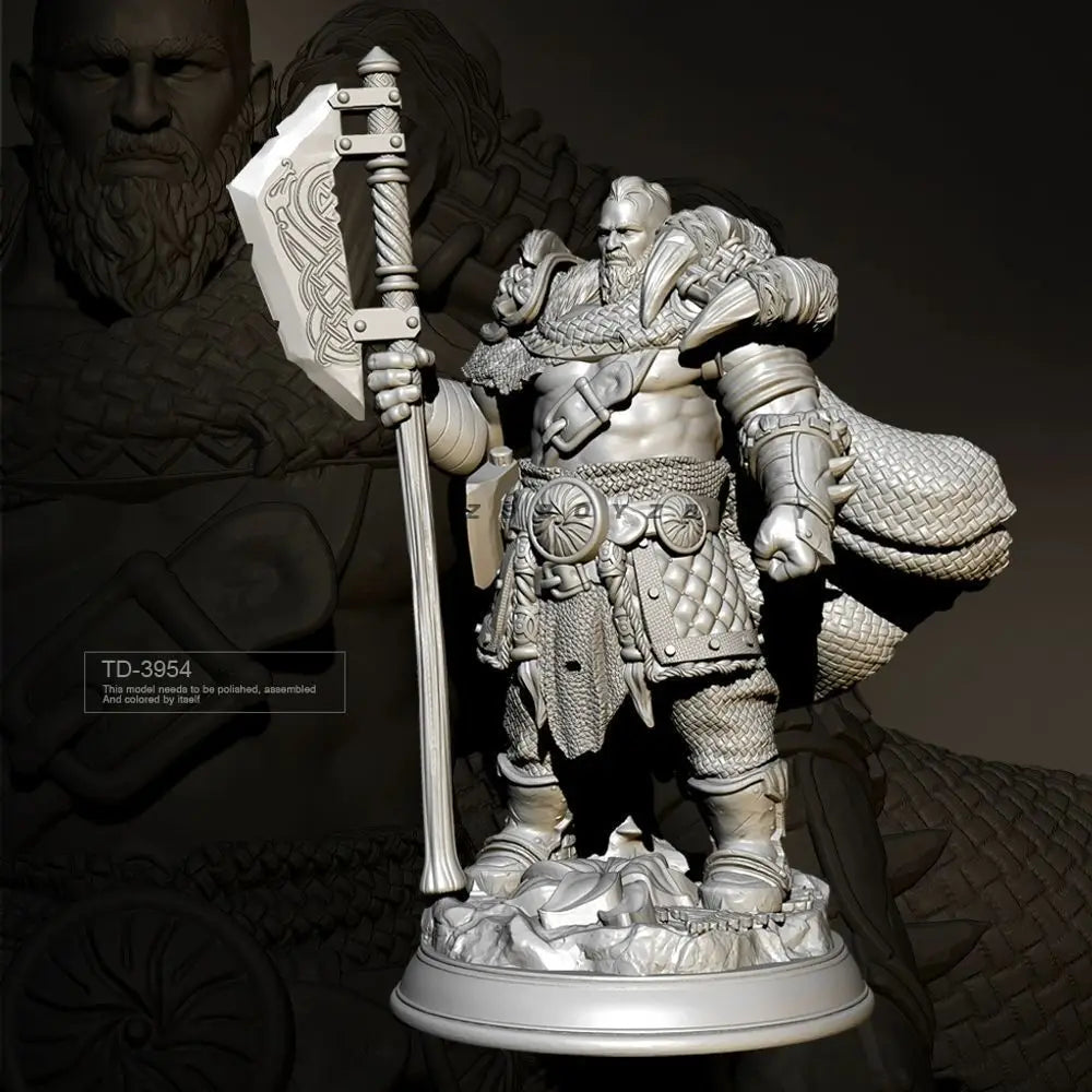 75mm Tribal Lord, Resin Model Figure Kit, Fantasy Theme, Unassembled and Unpainted