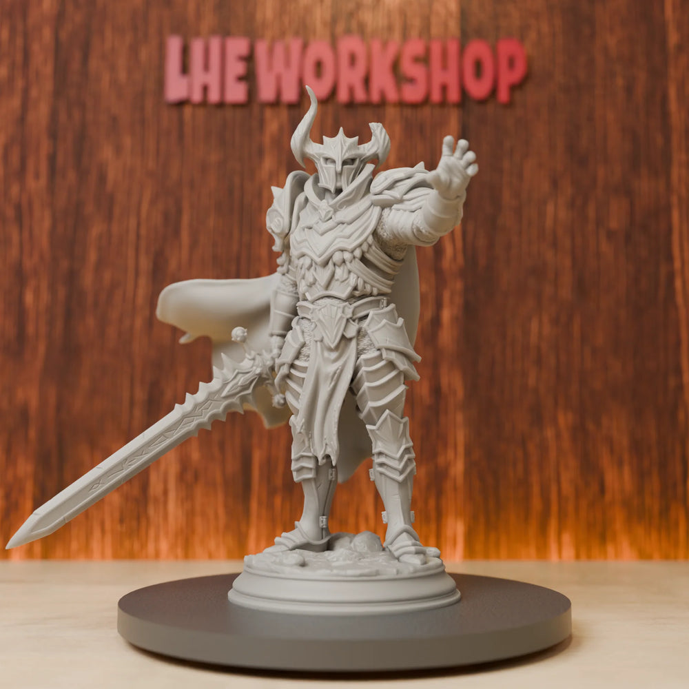 Medieval Death Knight, Resin Model Figure Kit, Unassembled and Unpainted