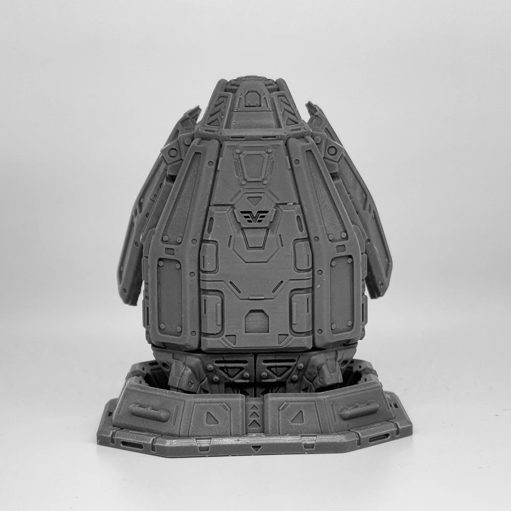 Vaskar Drop Pod, Resin Model Vehicle Kit, Sci-Fi Theme, Unassembled and Unpainted