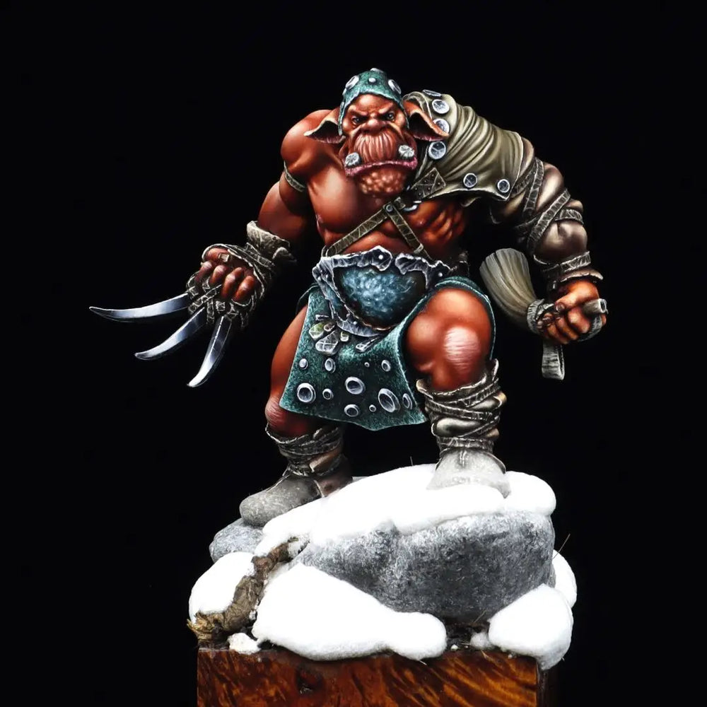 Grimdark Warrior, Resin Model Bust Kit, Fantasy Theme, Unassembled and Unpainted