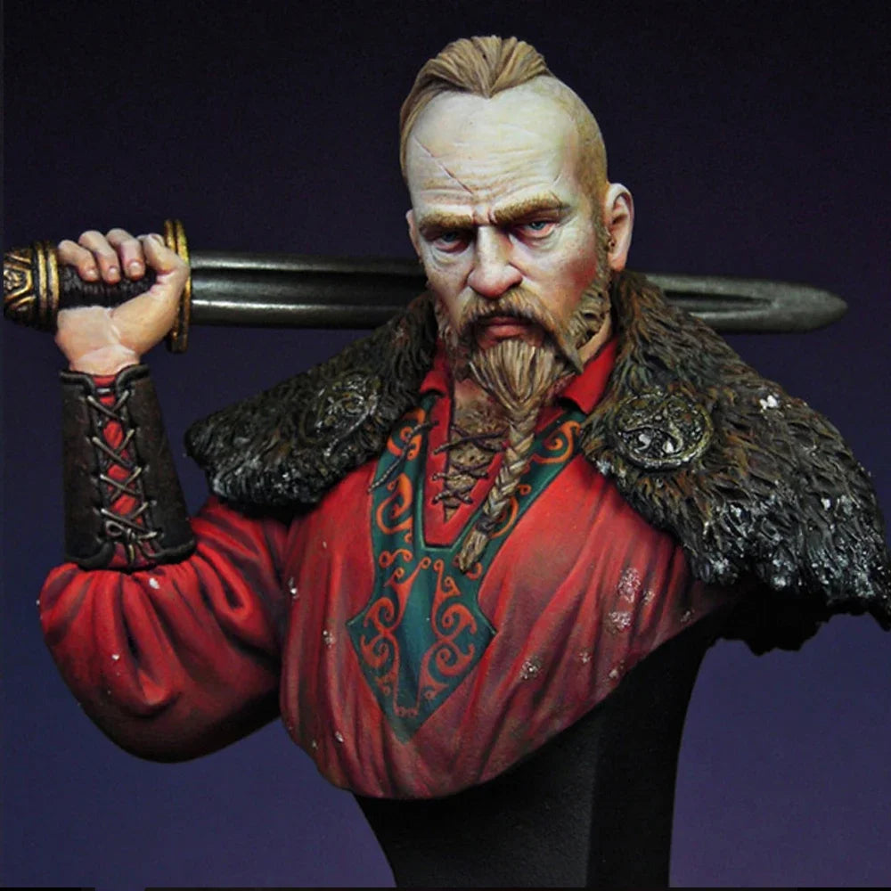 1/12 Medieval Rurik of Holmgard, Resin Model Bust Kit, Unassembled and Unpainted
