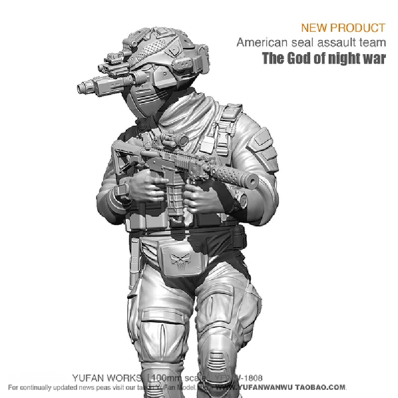 1/18 Modern Assault Team, 5 Figures, Resin Model Figure Kit, Unassembled and Unpainted