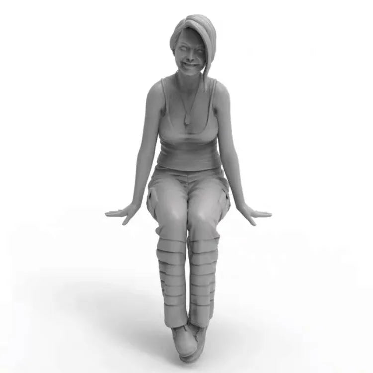 1/35 Modern Female Mercenary, Resin Model Figure Kit, Unassembled and Unpainted