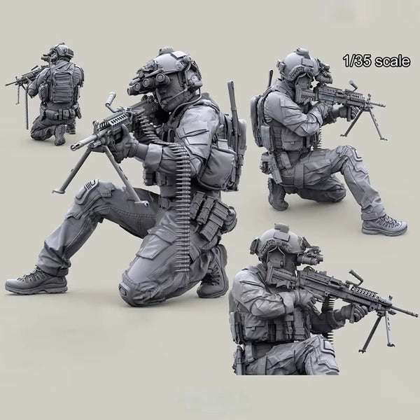 1/35 Modern USMC Infantry, 6 Figures, Resin Model Figure Kit, Unassembled and Unpainted