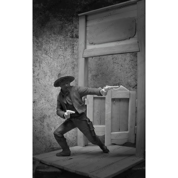 75mm Mexican Cowboy Western Outlaw, Resin Model Figure Kit, Historical Theme, Unassembled and Unpainted