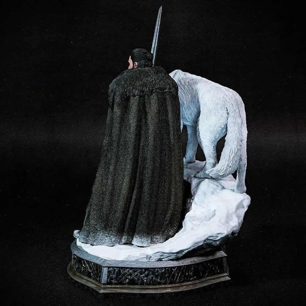Snow Wolf Warrior, 2 Figures, Resin Model Figure Kit, Fantasy Theme, Unassembled and Unpainted