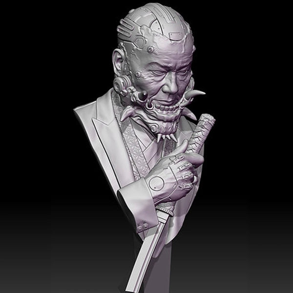 ONI Cyberpunk Cyborg Gangster — 1/10 Resin Bust