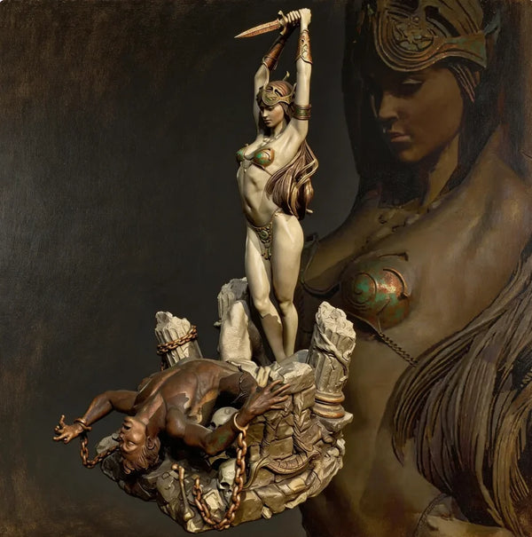 125mm Female Demon Succubus, Resin Model Figure Kit, Fantasy Theme, Unassembled and Unpainted