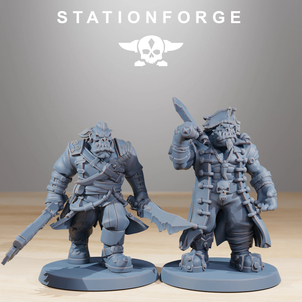 32mm Gothic Sci-Fi Armored Soldiers, 10 Figures, Resin Model Figure Kit, Sci-Fi Theme, Unassembled and Unpainted
