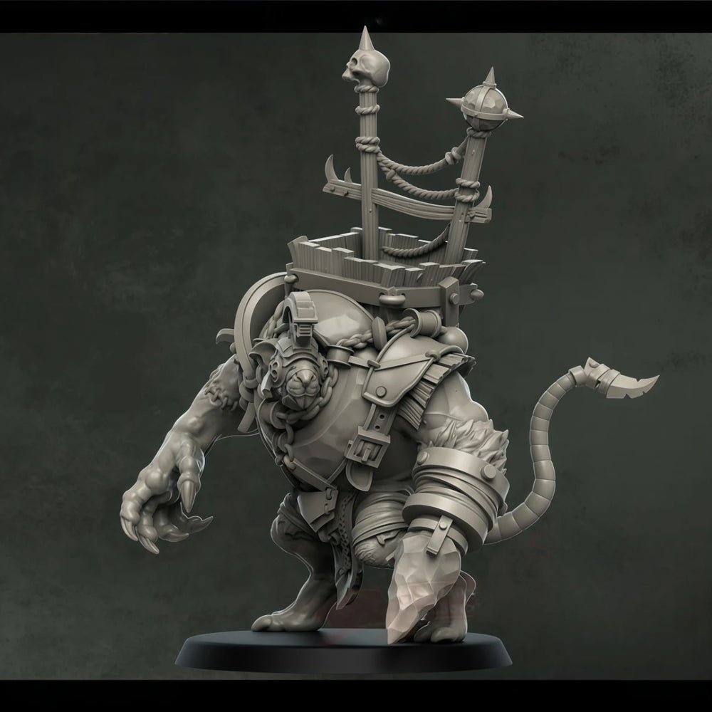28mm Chaos Daemon Warrior, Resin Model Figure Kit, Fantasy Theme, Unassembled and Unpainted