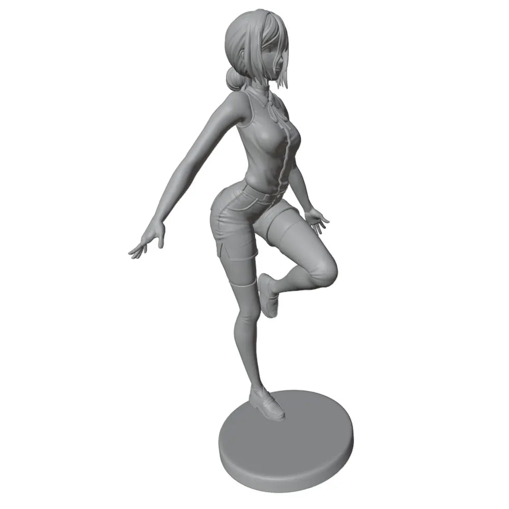 75mm Modern Female Athletic, Resin Model Figure Kit, Unassembled and Unpainted