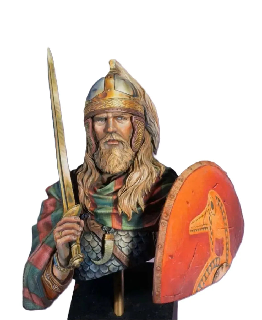 1/10 Medieval Viking Warrior, Resin Model Figure Kit, Unassembled and Unpainted