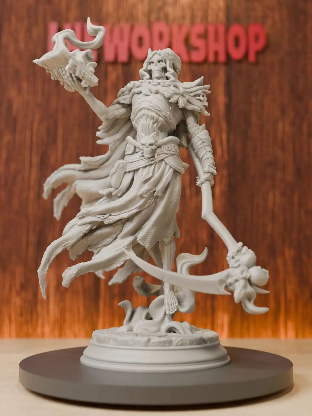75mm Undead Lich, Resin Model Figure Kit, Fantasy Theme, Unassembled and Unpainted