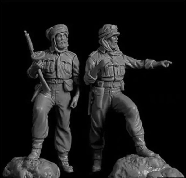 WWII Soldiers in Combat — 1/35 Resin Figure Set