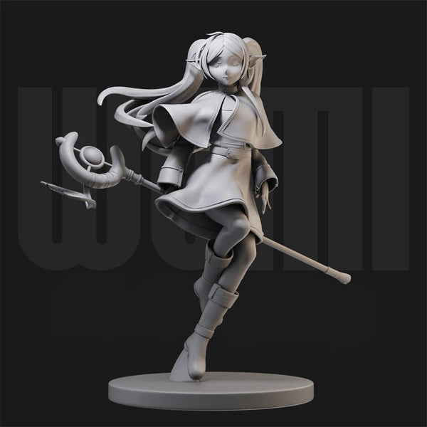 1/24 Girl with Pigtails, Resin Model Figure Kit, Anime Theme, Unassembled and Unpainted