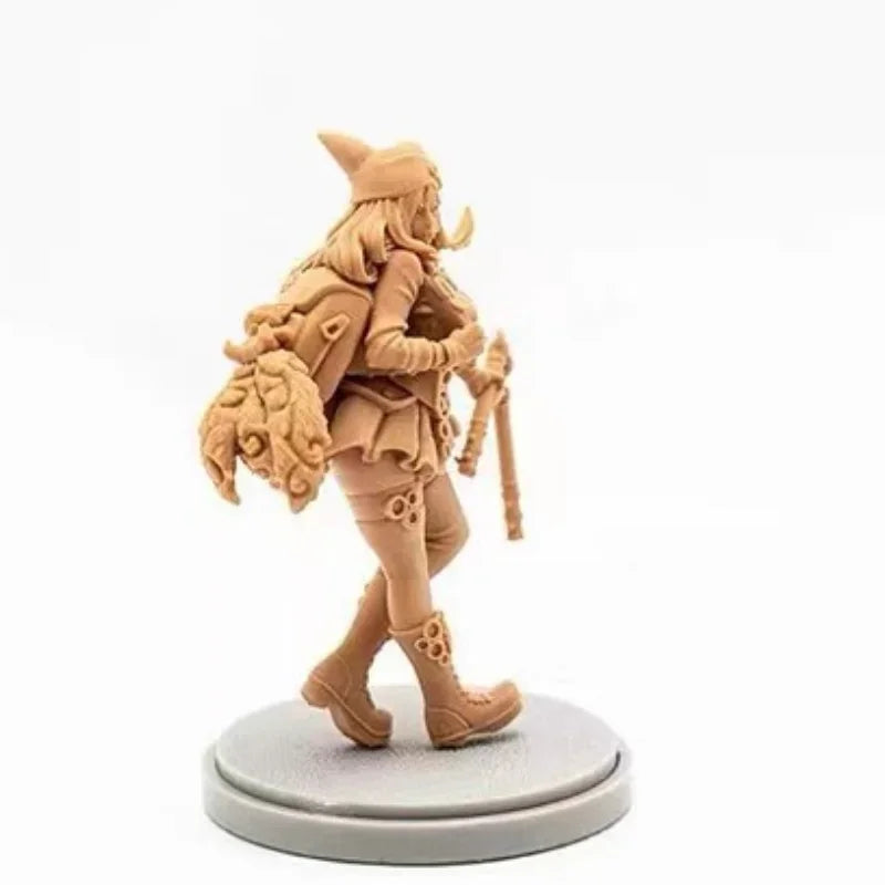 38mm Anthropomorphic Vixen Soldier, Resin Model Figure Kit, Fantasy Theme, Unassembled and Unpainted