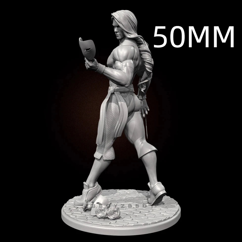 50mm Warrior, Resin Model Figure Kit, Fantasy Theme, Unassembled and Unpainted