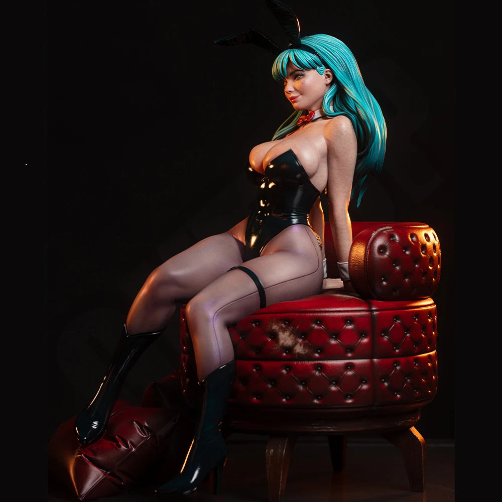 1/24 Succubus on Ornate Throne, Resin Model Figure Kit, Unassembled and Unpainted