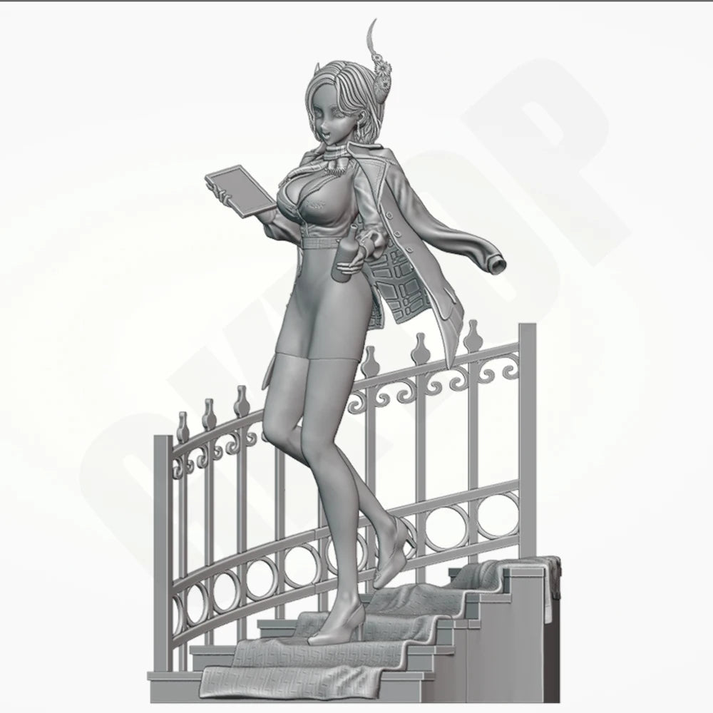 1/24 Gothic Woman, Resin Model Figure Kit, Fantasy Theme, Unassembled and Unpainted