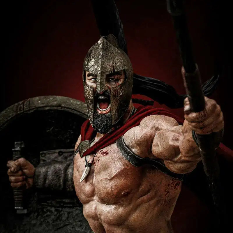 75mm Ancient Spartan, 3 Figures, Resin Model Figure Kit, Unassembled and Unpainted