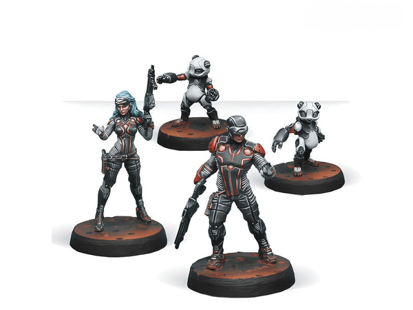 35mm Modern Sci-Fi Tactical Operatives, 3 Figures, Resin Model Figure Kit, Unassembled and Unpainted