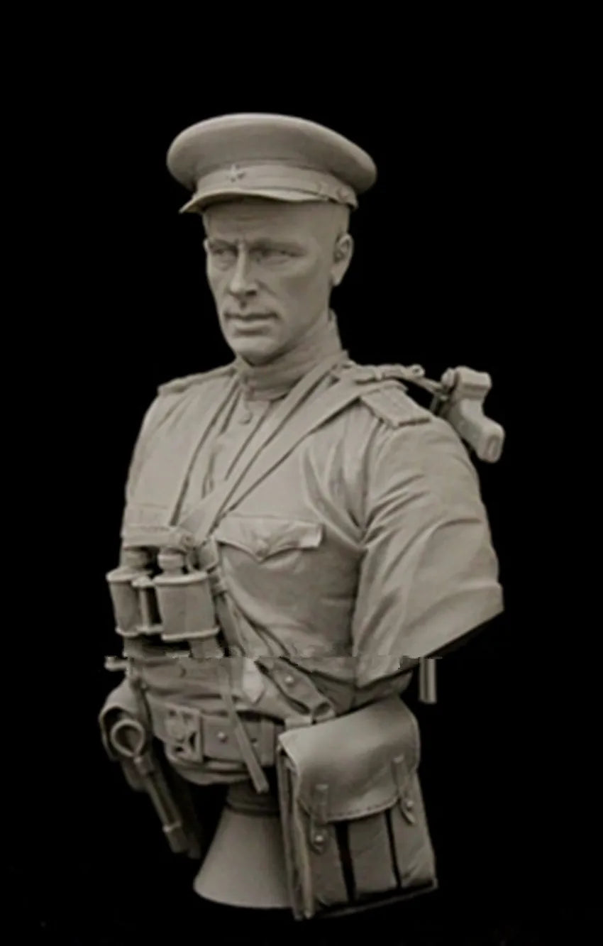 1/10 WWI Military Officer, Resin Model Bust Kit, Unassembled and Unpainted