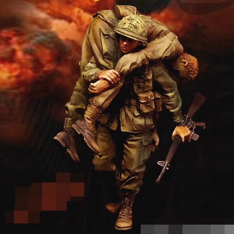 1/35 Modern US Army Rescue Operator, Resin Model Figure Kit, Unassembled and Unpainted