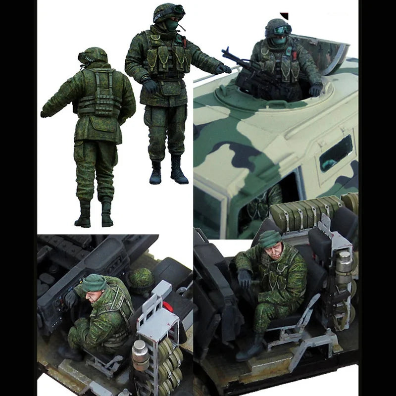 1/35 Modern Russian Armed Forces, 2 Figures, Resin Model Diorama Kit, Unassembled and Unpainted