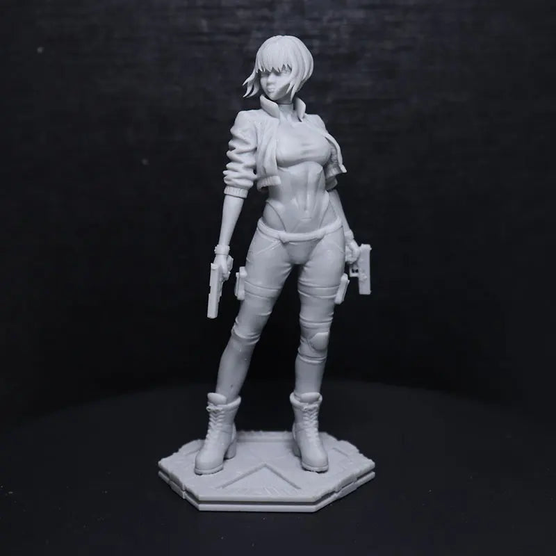 75mm Tactical Agent Girl, Resin Model Figure Kit, Anime Theme, Unassembled and Unpainted