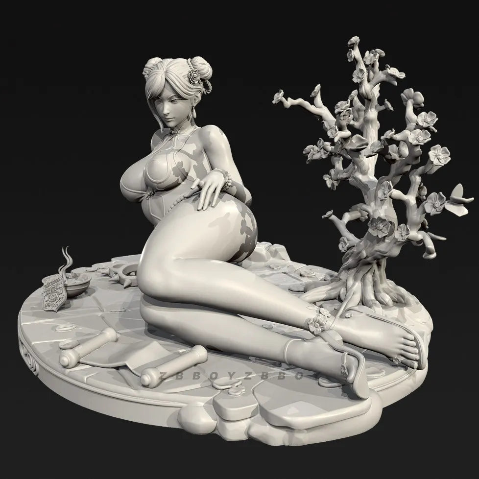 65mm Fantasy Sorceress, Resin Model Figure Kit, Unassembled and Unpainted