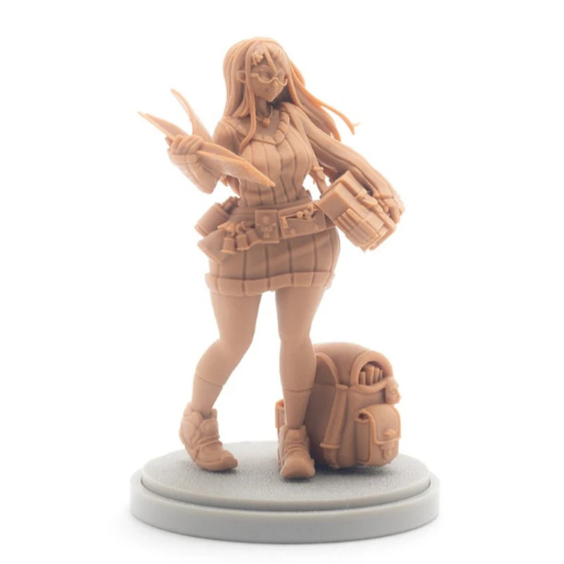 30mm Girl Tactical Character, Resin Model Figure Kit, Anime Theme, Unassembled and Unpainted