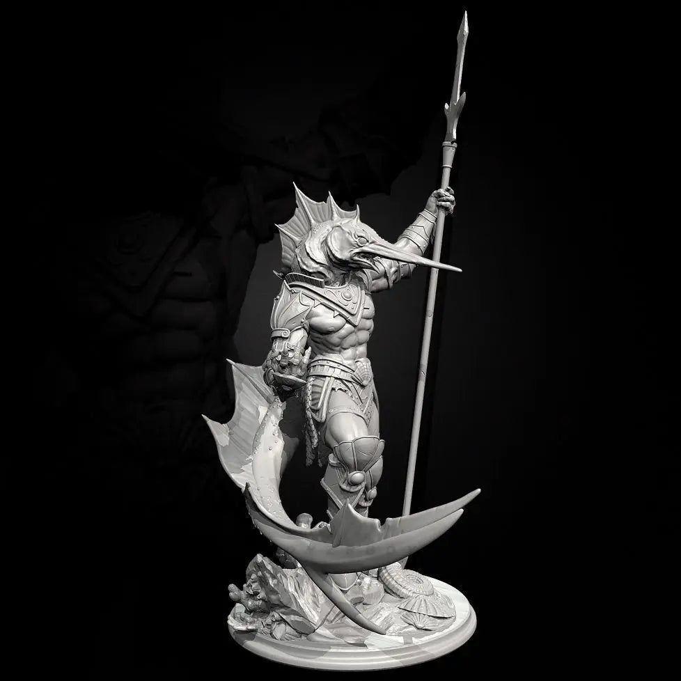 75mm Horned Dragon Creature, Resin Model Figure Kit, Fantasy Theme, Unassembled and Unpainted