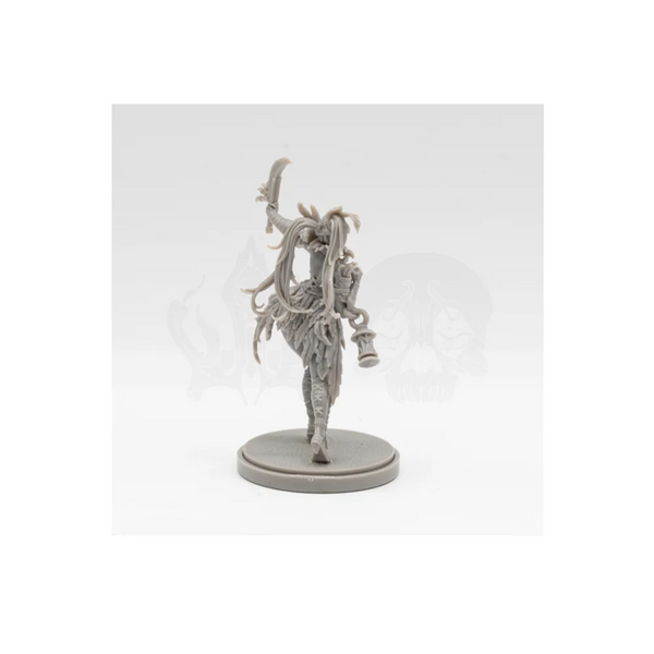 Demonic Undead Warrior, Resin Model Figure Kit, Fantasy Theme, Unassembled and Unpainted