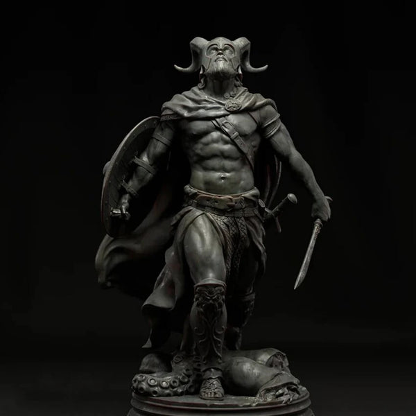 1/24 Demon Oni Warrior, Resin Model Figure Kit, Fantasy Theme, Unassembled and Unpainted