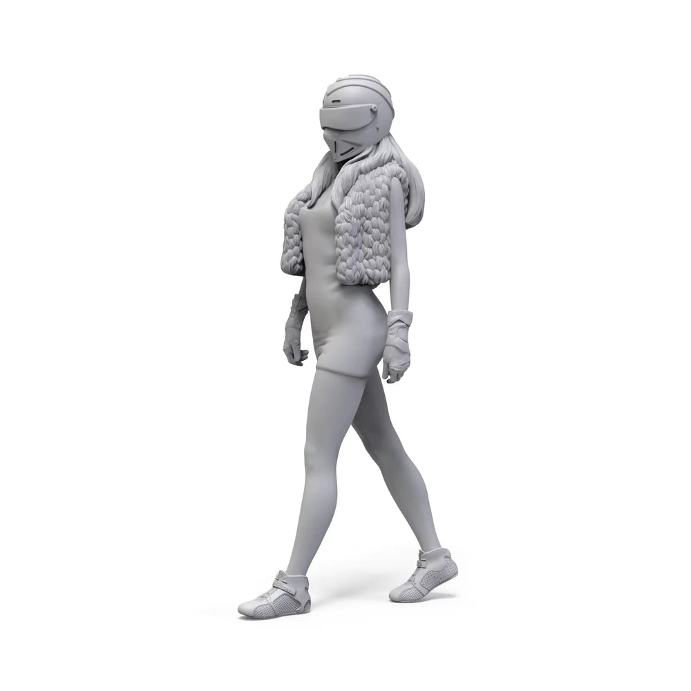 1/24 Sexy Race Queen, Resin Model Figure Kit, Unassembled and Unpainted