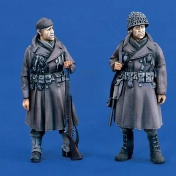 1/35 WWII American Winter Infantry, 4 Figures, Resin Model Figure Kit, Unassembled and Unpainted