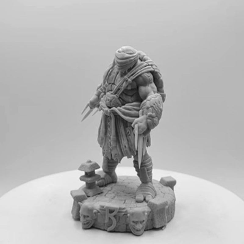 1/24 Warrior Turtle Ninja, Resin Model Figure Kit, Fantasy Theme, Unassembled and Unpainted