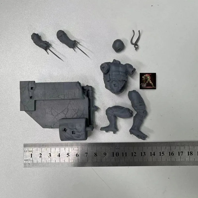 1/24 Orc Warrior, 4 Figures, Resin Model Figure Kit, Fantasy Theme, Unassembled and Unpainted