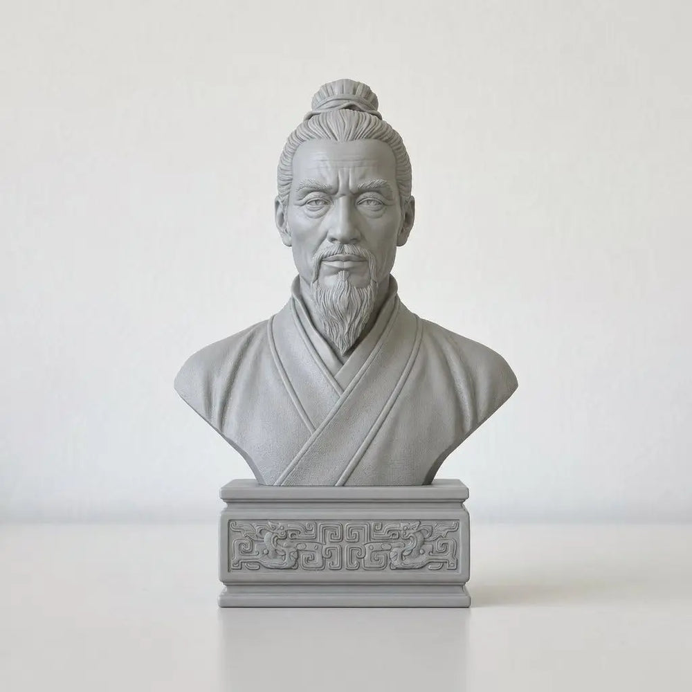 120mm Ancient Mozi, Resin Model Bust Kit, Unassembled and Unpainted