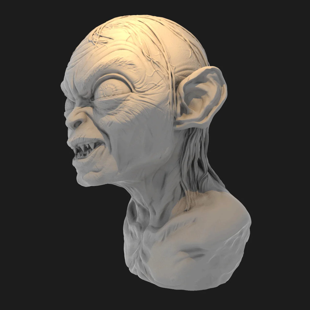 30mm Grinning Goblin with Buck Teeth, Resin Model Bust Kit, Fantasy Theme, Unassembled and Unpainted