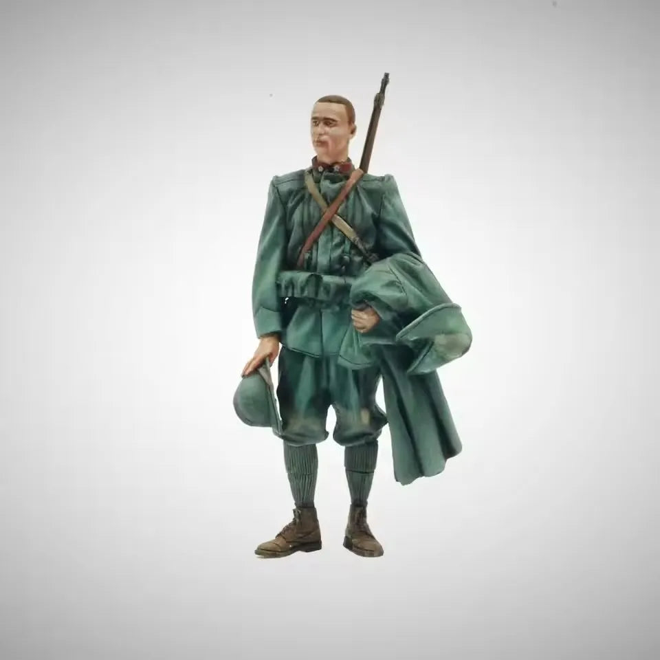 1/35 WWII Soldier Squad, 4 Figures, Resin Model Figure Kit, Unassembled and Unpainted