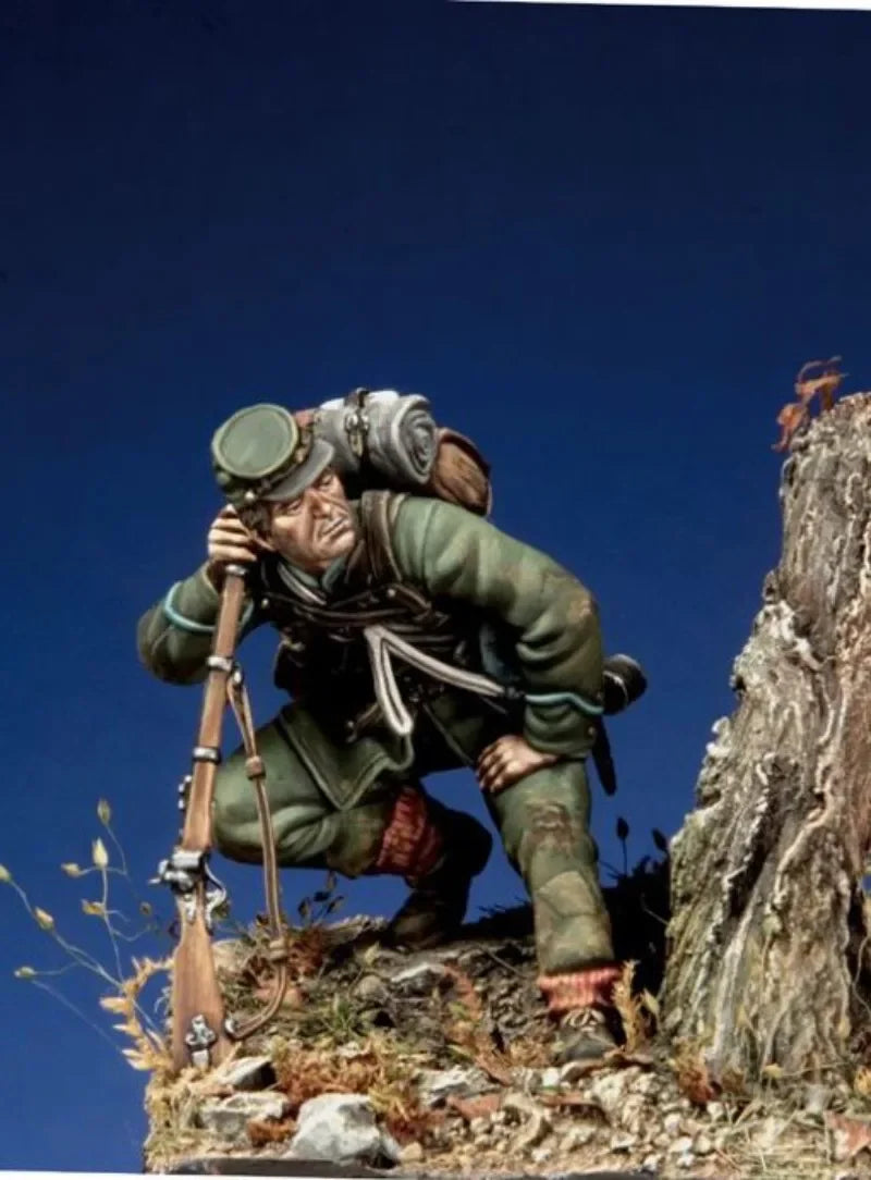 54mm WWI American Soldier, Resin Model Figure Kit, Unassembled and Unpainted