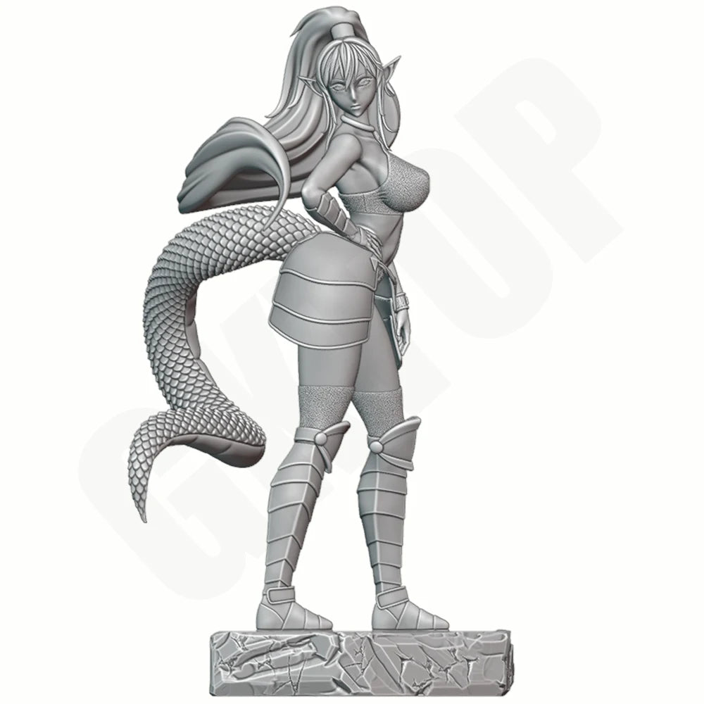 1/24 Armored Demon Females, 2 Figures, Resin Model Figure Kit, Fantasy Theme, Unassembled and Unpainted