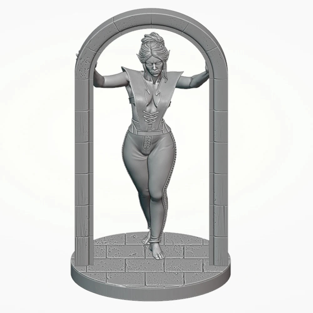 1/24 Elf Paladin, Resin Model Figure Kit, Fantasy Theme, Unassembled and Unpainted