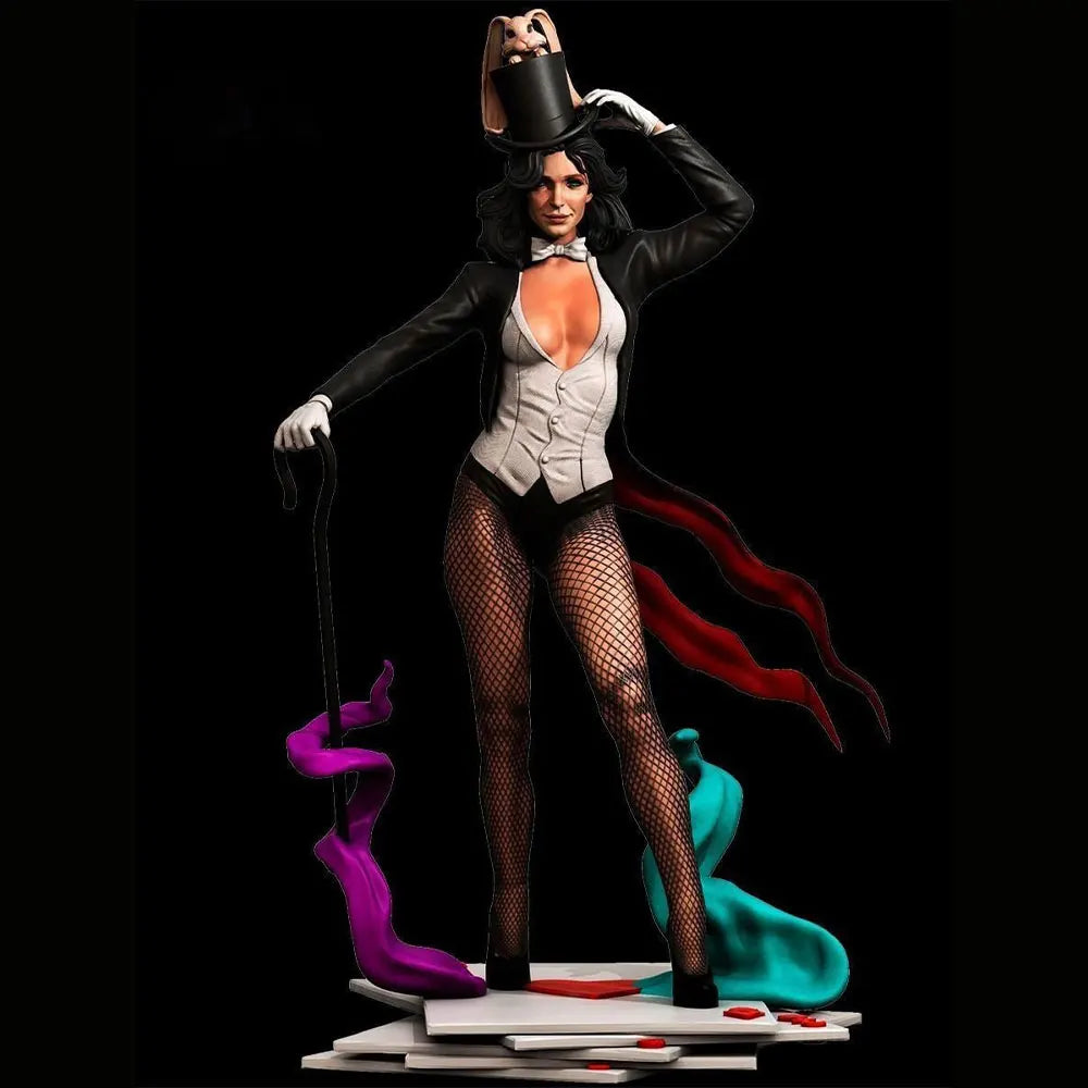 1/24 Pinup Female Magician, Resin Model Figure Kit, Unassembled and Unpainted