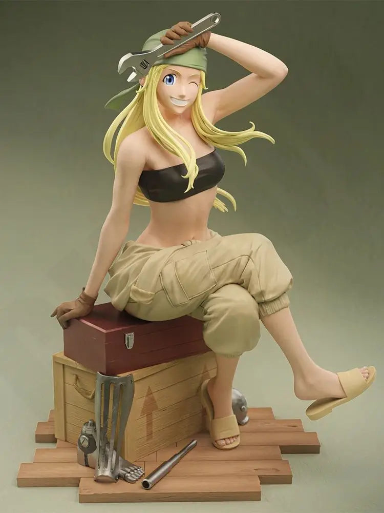 1/24 Modern Female Mechanic, Resin Model Figure Kit, Unassembled and Unpainted